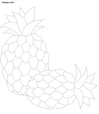 Fruit dotted line drawing