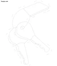 Object-3 dotted line drawing