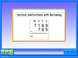 Grade 3 Subtraction Exercise 4: Borrowing with Vertical Subtractions