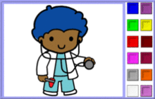 Doctor Boy Coloring