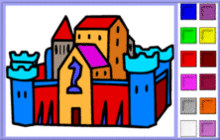 Fantasy Fortress Coloring