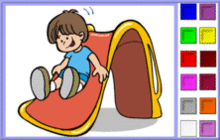 Playful Slide Adventure Coloring