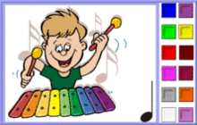 Musical Fun with Xylophone Coloring