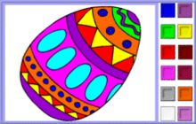 Large Decorated Easter Egg Coloring