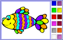 Rainbow Fish Coloring