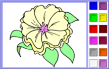 Delicate Cream Flower Coloring