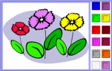 Vivid Carnations Coloring