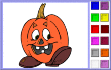 Funny Pumpkin Coloring