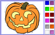 Happy Pumpkin Coloring