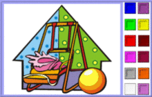 Playground Swing Coloring