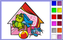 Playroom with Toys Coloring