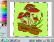 Mushrooms Coloring Book