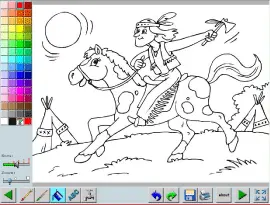 Horses Coloring Book