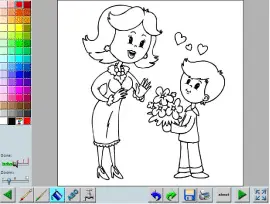 Mother's Day Coloring Book