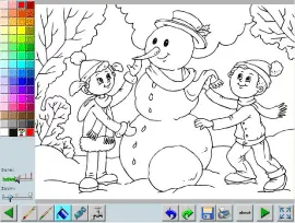 Winter Coloring Book