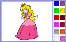 Elegant Princess with Golden Hair Coloring