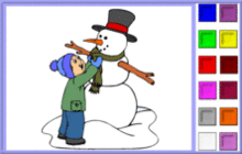 Building a Snowman Coloring