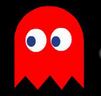 Blinky, the red ghost of Pac-Man