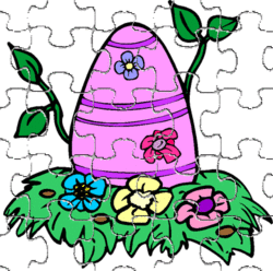 pink eggs and flowers