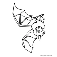 Bat coloring N°12