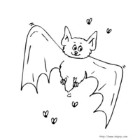 Bat coloring N°2 