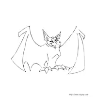 Bat coloring N°8