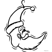 Christmas decoration coloring - Santa ornament