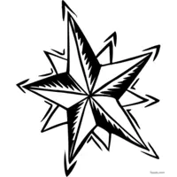 Christmas decoration coloring - Star ornament