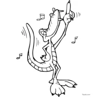 Music-loving crocodile