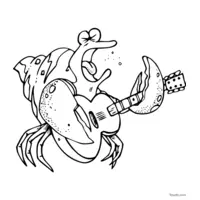 Musician hermit crab