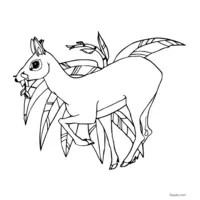 doe coloring page to print