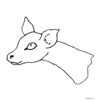 doe coloring page to print