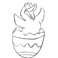 Easter coloring: Little chick 2