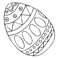 Easter coloring: Big egg