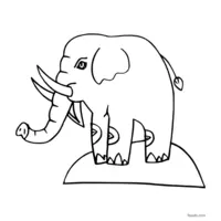 printable elephant image