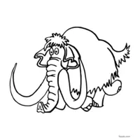 elephant drawing printable