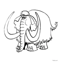 elephant to print and color