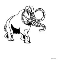 baby elephant coloring page