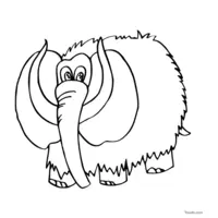 elephant coloring sheet