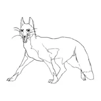 Printable fox coloring page