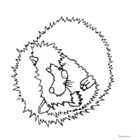 cute hedgehog coloring