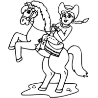 cowboy horse cartoon