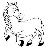 funny cartoon horse