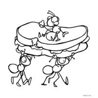 ant coloring page