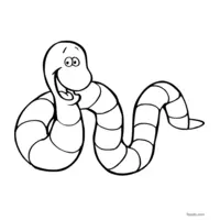 earthworm coloring page