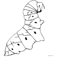 caterpillar coloring page