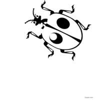 Ladybug coloring page