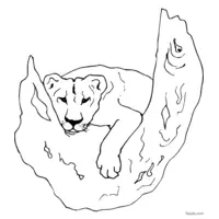 lion coloring page to print