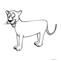 lion clip art to color