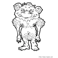 Creature coloring page